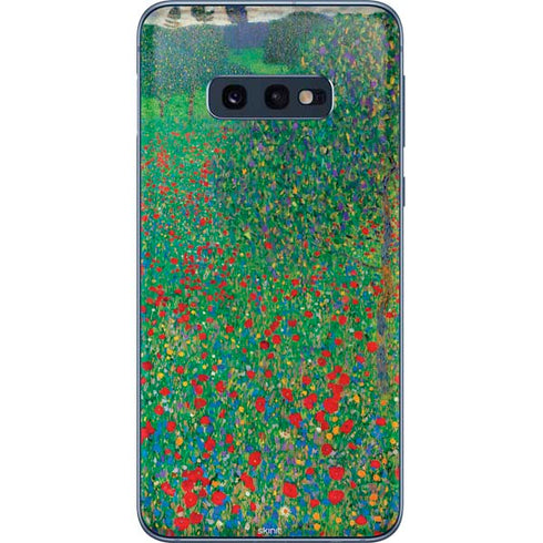 Gustav Klimt Poppy Field Galaxy S10e Skin