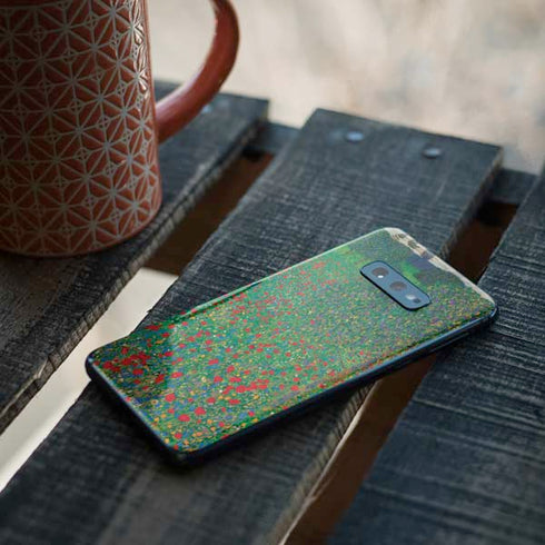 Gustav Klimt Poppy Field Galaxy S10e Skin