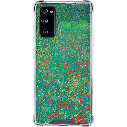 Gustav Klimt Poppy Field Galaxy S20 FE Clear Case