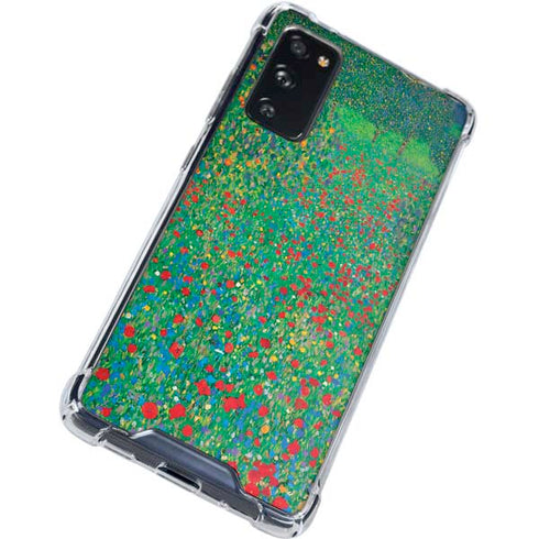 Gustav Klimt Poppy Field Galaxy S20 FE Clear Case