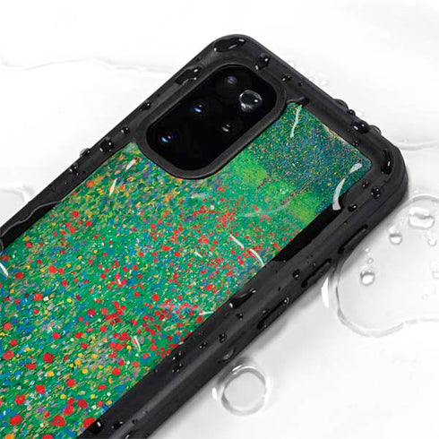 Gustav Klimt Poppy Field Galaxy S20 Plus Waterproof Case