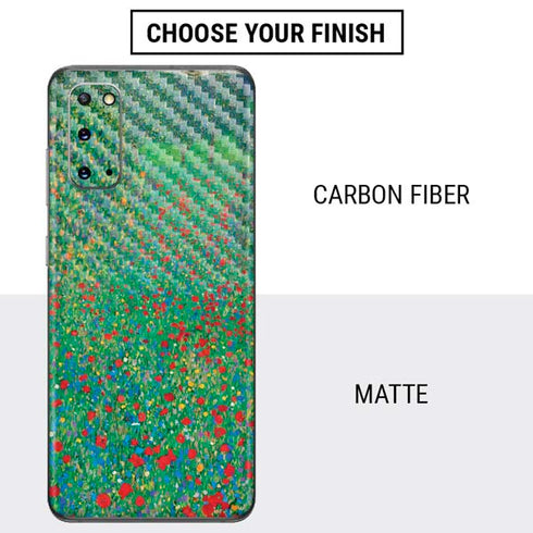 Gustav Klimt Poppy Field Galaxy S20 Skin