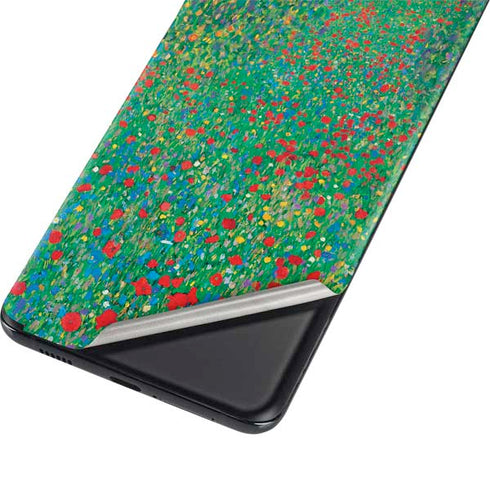 Gustav Klimt Poppy Field Galaxy S21 5G Skin