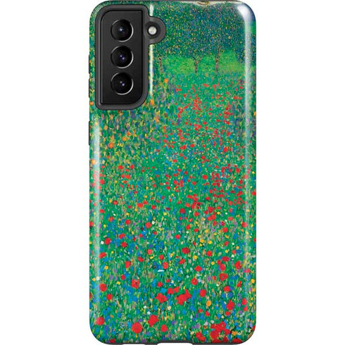 Gustav Klimt Poppy Field Galaxy S21 FE Pro Case