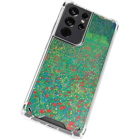 Gustav Klimt Poppy Field Galaxy S21 Ultra 5G Clear Case