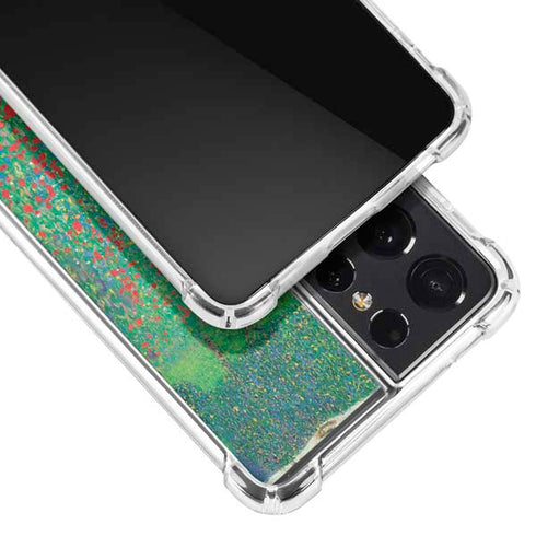 Gustav Klimt Poppy Field Galaxy S21 Ultra 5G Clear Case