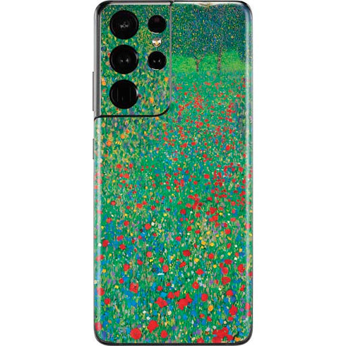 Gustav Klimt Poppy Field Galaxy S21 Ultra 5G Skin