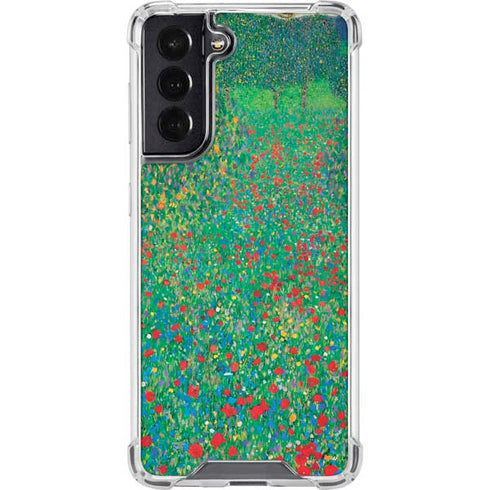 Gustav Klimt Poppy Field Galaxy S22 Clear Case