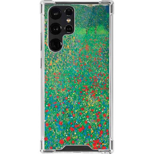 Gustav Klimt Poppy Field Galaxy S22 Ultra Clear Case