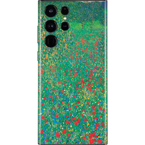 Gustav Klimt Poppy Field Galaxy S22 Ultra Skin
