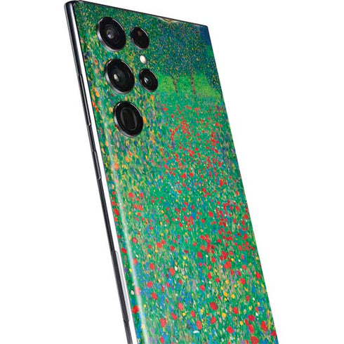 Gustav Klimt Poppy Field Galaxy S22 Ultra Skin
