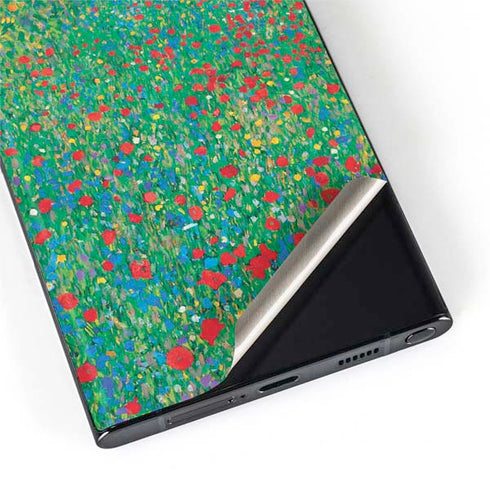 Gustav Klimt Poppy Field Galaxy S22 Ultra Skin