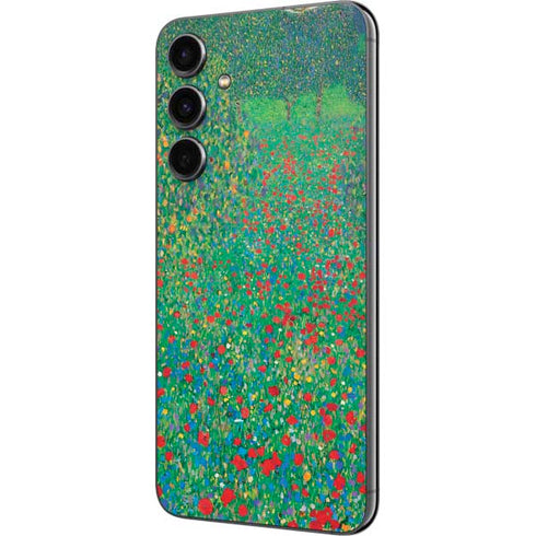 Poppy Field by Gustav Klimt Galaxy S23 FE Skin