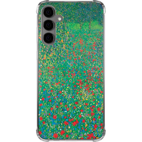 Poppy Field by Gustav Klimt Galaxy S24 Plus Clear Case