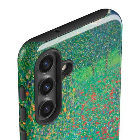 Poppy Field by Gustav Klimt Galaxy S24 Plus Impact Case