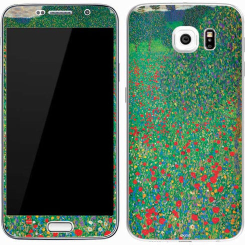 Gustav Klimt Poppy Field Galaxy S7 Skin