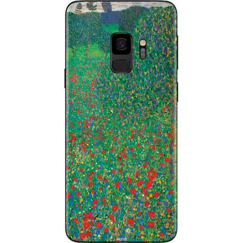 Gustav Klimt Poppy Field Galaxy S9 Skin