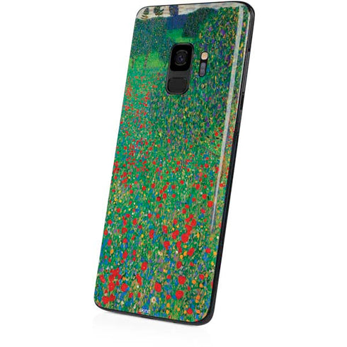 Gustav Klimt Poppy Field Galaxy S9 Skin