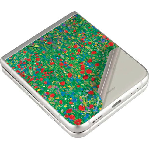 Gustav Klimt Poppy Field Galaxy Z Flip3 5G Skin