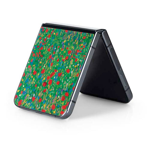 Poppy Field by Gustav Klimt Galaxy Z Flip5 5G Skin