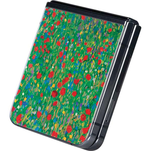 Poppy Field by Gustav Klimt Galaxy Z Flip5 5G Skin