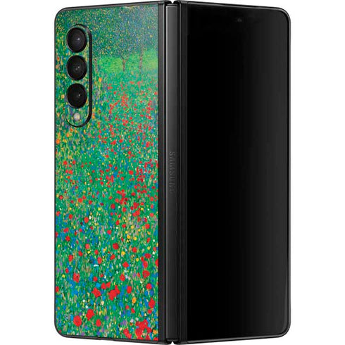 Gustav Klimt Poppy Field Galaxy Z Fold3 5G Skin