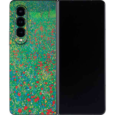 Gustav Klimt Poppy Field Galaxy Z Fold4 5G Skin