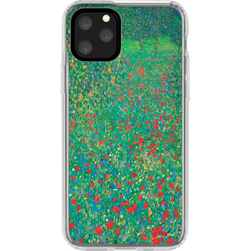 Poppy Field by Gustav Klimt iPhone 11 Pro Clear Case