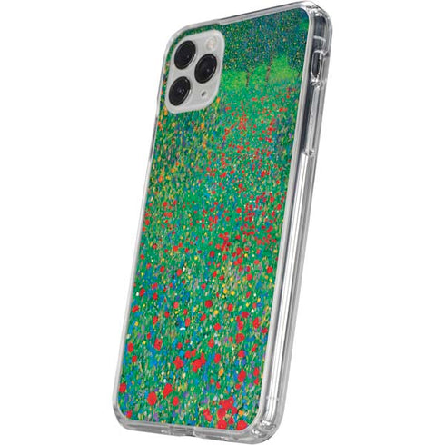 Poppy Field by Gustav Klimt iPhone 11 Pro Clear Case
