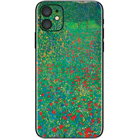 Gustav Klimt Poppy Field iPhone 11 Skin