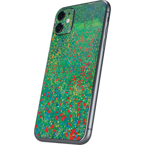Gustav Klimt Poppy Field iPhone 11 Skin