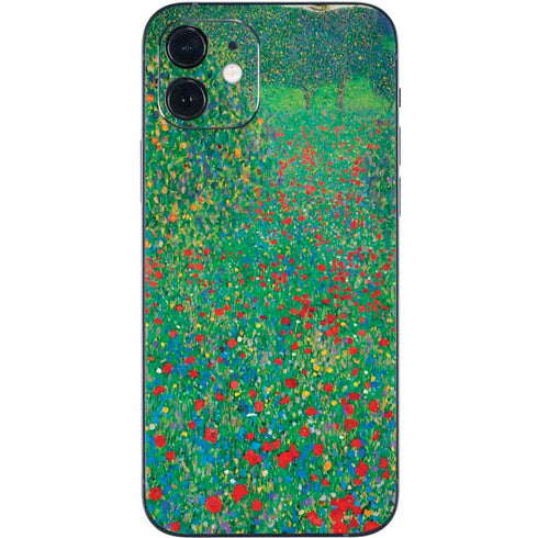 Gustav Klimt Poppy Field iPhone 12 Mini Skin