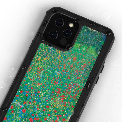 Gustav Klimt Poppy Field iPhone 12 Pro Max Waterproof Case