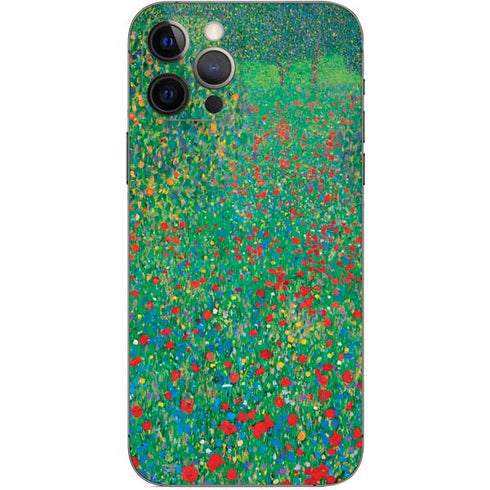 Gustav Klimt Poppy Field iPhone 12 Pro Skin