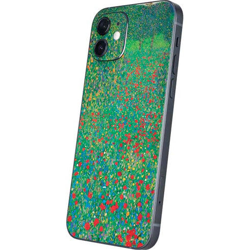 Gustav Klimt Poppy Field iPhone 12 Skin