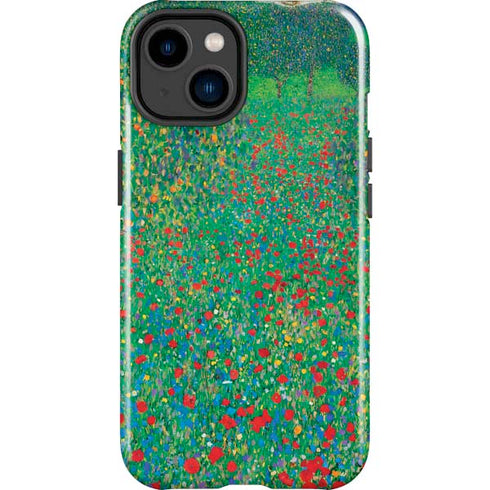 Gustav Klimt Poppy Field iPhone 14 Plus Impact Case