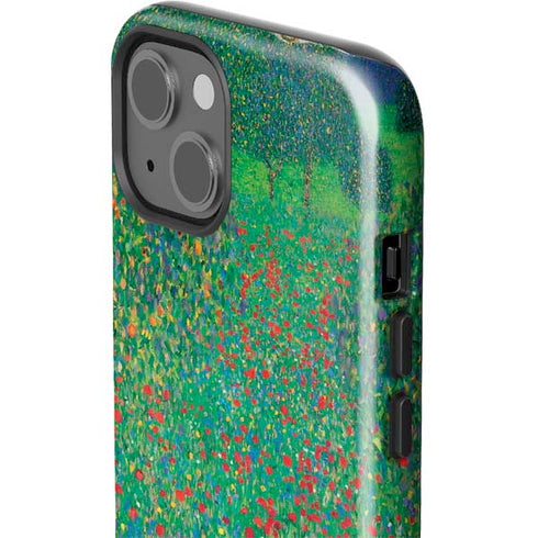 Gustav Klimt Poppy Field iPhone 14 Plus Impact Case