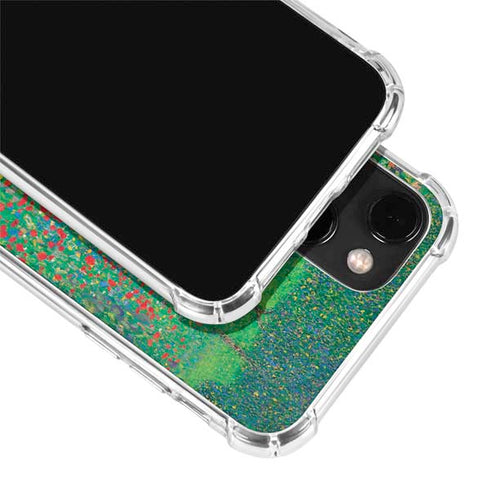 Poppy Field by Gustav Klimt iPhone 15 Plus Clear Case