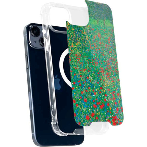 Gustav Klimt Poppy Field iPhone 14 Plus MagSafe Case