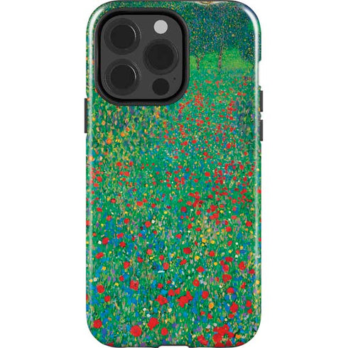 Gustav Klimt Poppy Field iPhone 14 Pro Impact Case