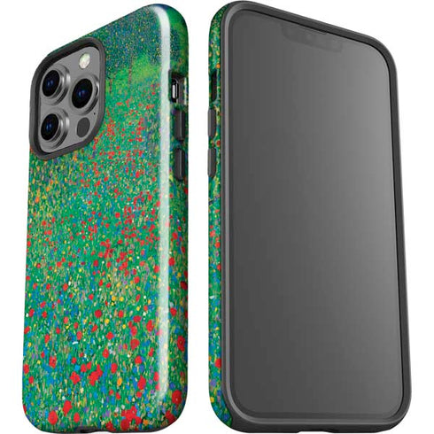 Gustav Klimt Poppy Field iPhone 14 Pro Impact Case