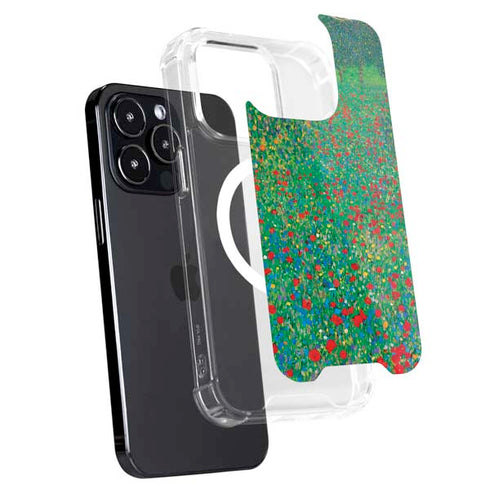 Gustav Klimt Poppy Field iPhone 14 Pro Max MagSafe Case