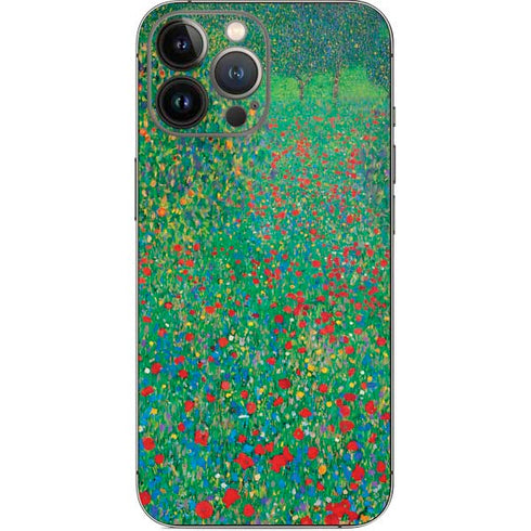 Gustav Klimt Poppy Field iPhone 14 Pro Max Skin