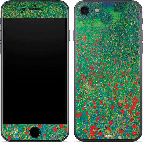 Gustav Klimt Poppy Field iPhone 8 Skin