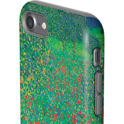 Gustav Klimt Poppy Field iPhone SE (2nd & 3rd Gen) Pro Case