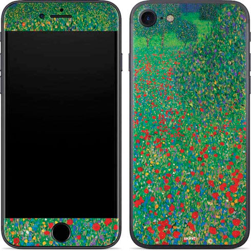 Gustav Klimt Poppy Field iPhone SE (2nd & 3rd Gen) Skin