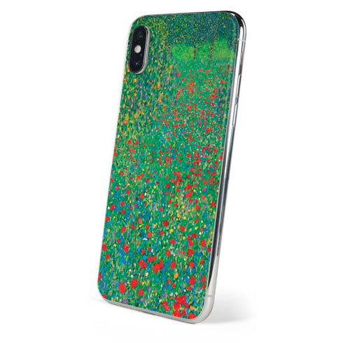 Gustav Klimt Poppy Field iPhone X Skin