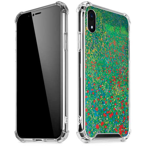 Poppy Field by Gustav Klimt iPhone XR Clear Case