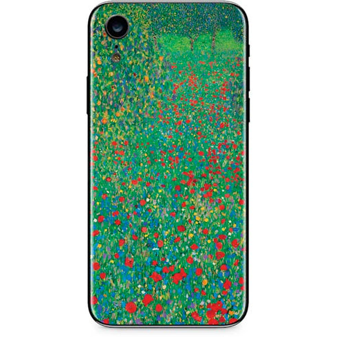 Gustav Klimt Poppy Field iPhone XR Skin