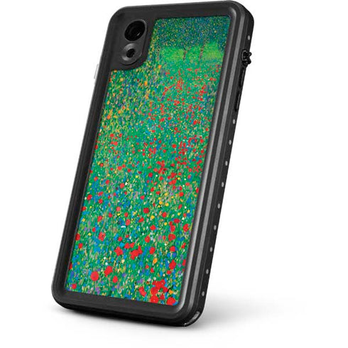 Gustav Klimt Poppy Field iPhone XR Waterproof Case